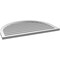 Ekena Millwork Round Top Surface Mount PVC Gable Vent: Functional, w/ 2"W x 1-1/2"P Brickmould Frame, 40"W x 28"H GVPRT40X2802SF - alternate 5